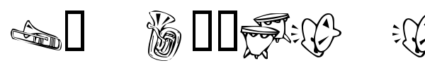 KR Music Class font preview